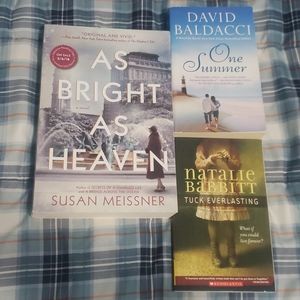 3 book lot Tuck Everlasting As Bright as heaven